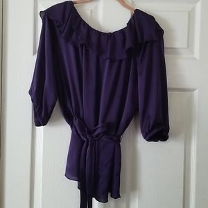 Size L Womens purple blouse